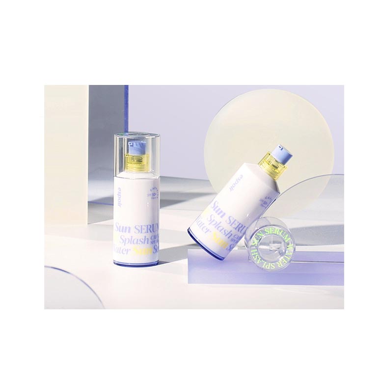 "Image of ESPOIR Water Splash Sun Serum SPF50+ PA+++ 50ml. This lightweight sun serum offers strong UV protection while providing hydration and a refreshing feel to the skin."