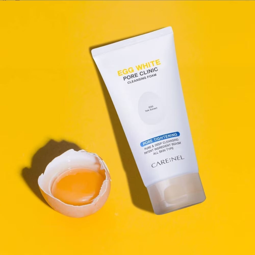 CARE:NEL Egg White Pore Clinic Cleansing Foam 150ml - DODOSKIN