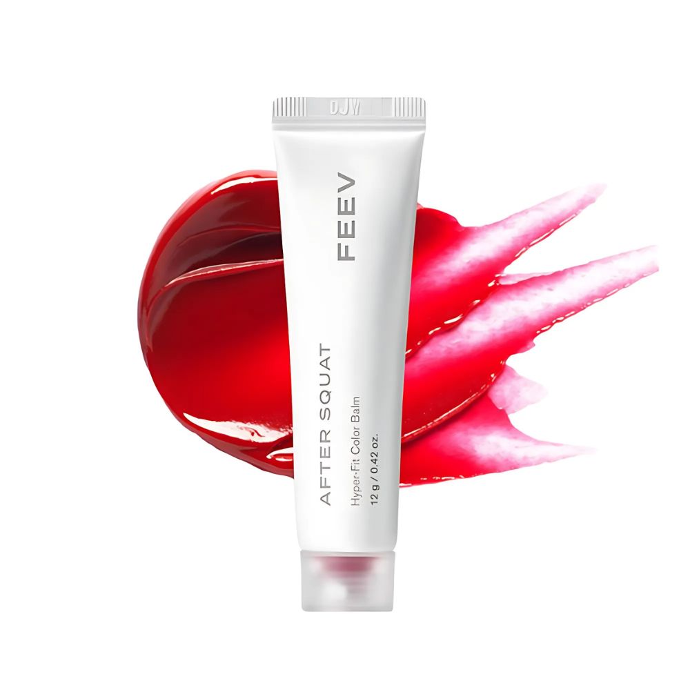 The FEEV Hyper-Fit Color Balm (12g) is a versatile lip balm that combines rich color payoff with intense hydration. 