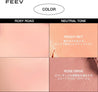 FEEV Hyper-Fit Color Cheek 8.2g in vivid pink, compact size for easy touch-ups on the go.