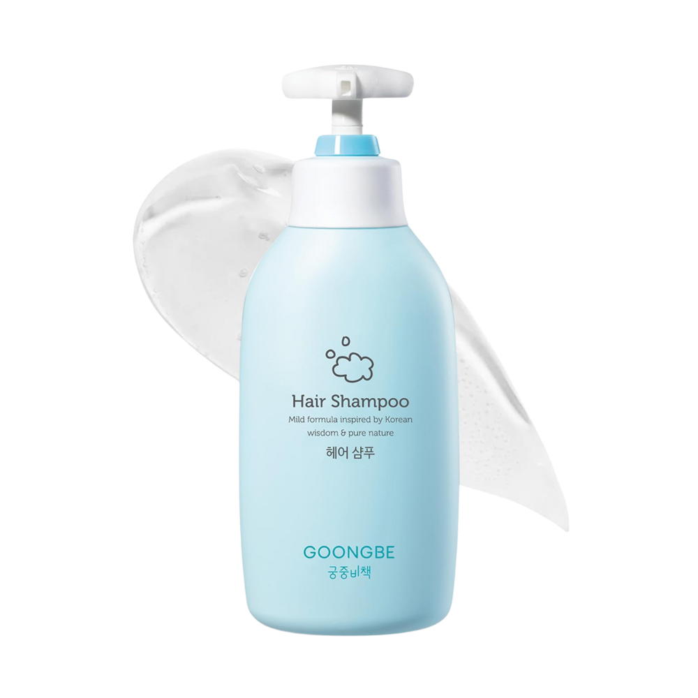 A 350ml bottle of GOONGBE Kids Hair Shampoo, specially formulated for children's hair care needs.