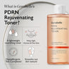 300ml Genabelle PDRN Rejuvenating Toner in a clear plastic bottle with pink label.