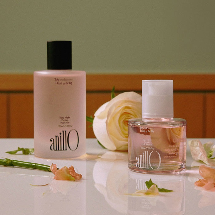 [Gift Packaging] anillO Rosy Night Hair Essence & Mist Set (+ Free Gift Perfume)