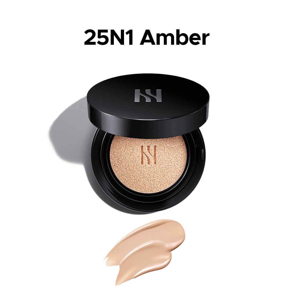 HERA NEW Black Cushion Foundation SPF34/PA++ 15g x 2EA (Original + Refill) with the shade of 25N1 Amber