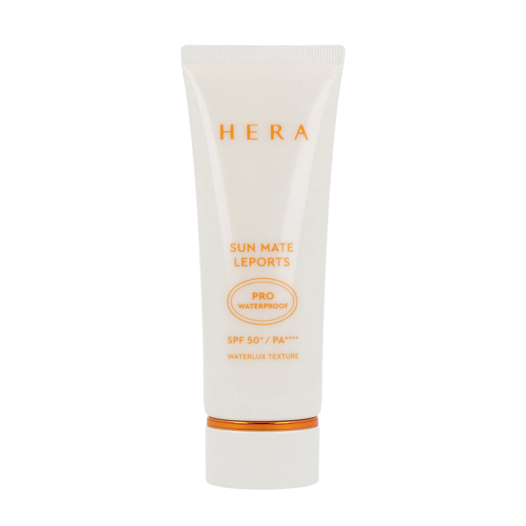 HERA Sun Mate Leports Pro Waterproof SPF50+ PA++++ 70ml - is a high-performance sunscreen designed to provide robust protection against the sun's harmful rays while offering waterproof and sweatproof benefits.
