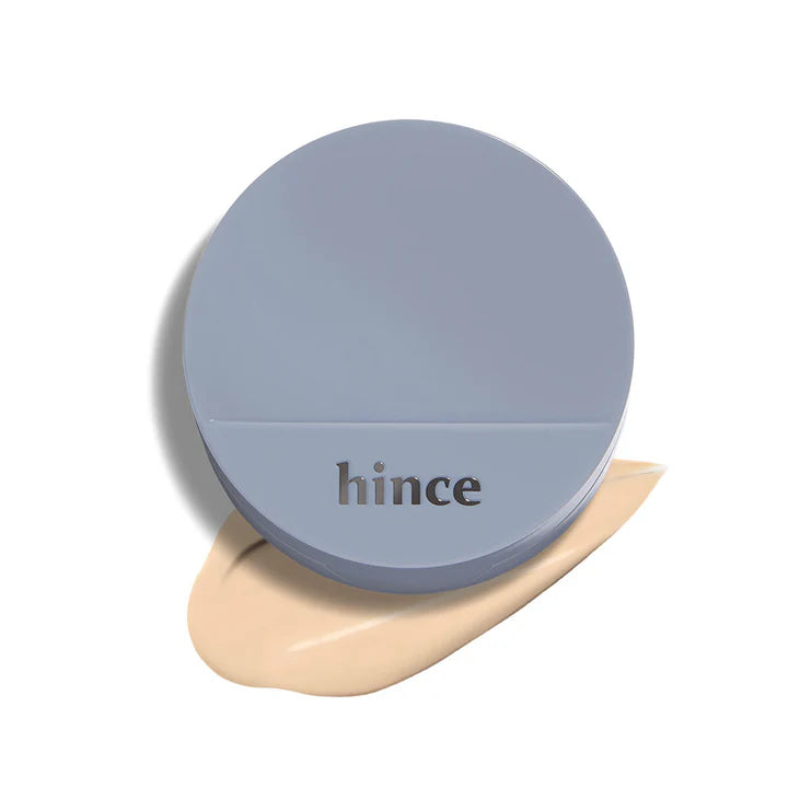 HINCE Second Skin Mesh Matte Cushion compact with SPF40 PA++, vegan, for a flawless complexion.