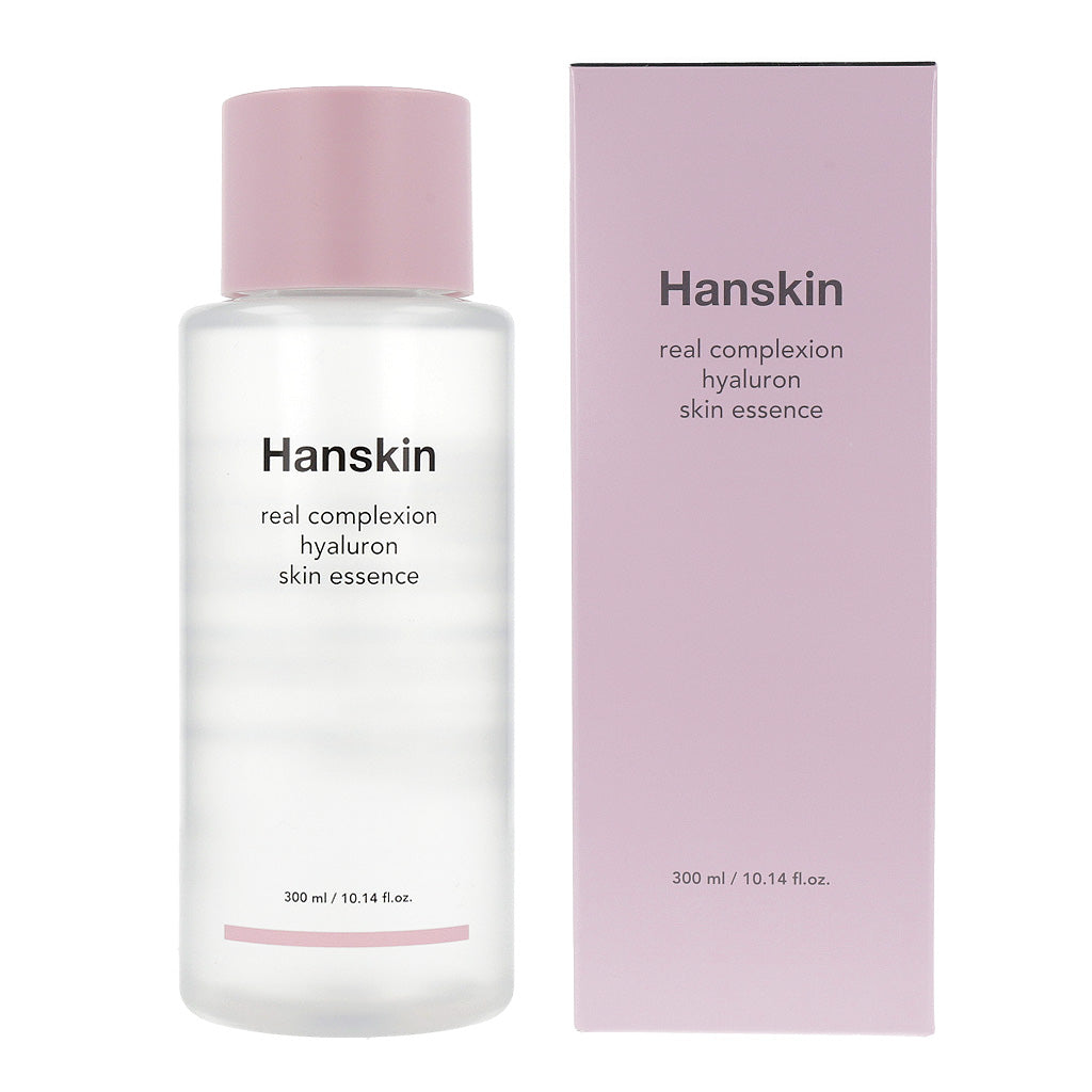 Image of Hanskin Real Complexion Skin Cleanser, a 300ml bottle from the Hyaluron Skin Essence collection.