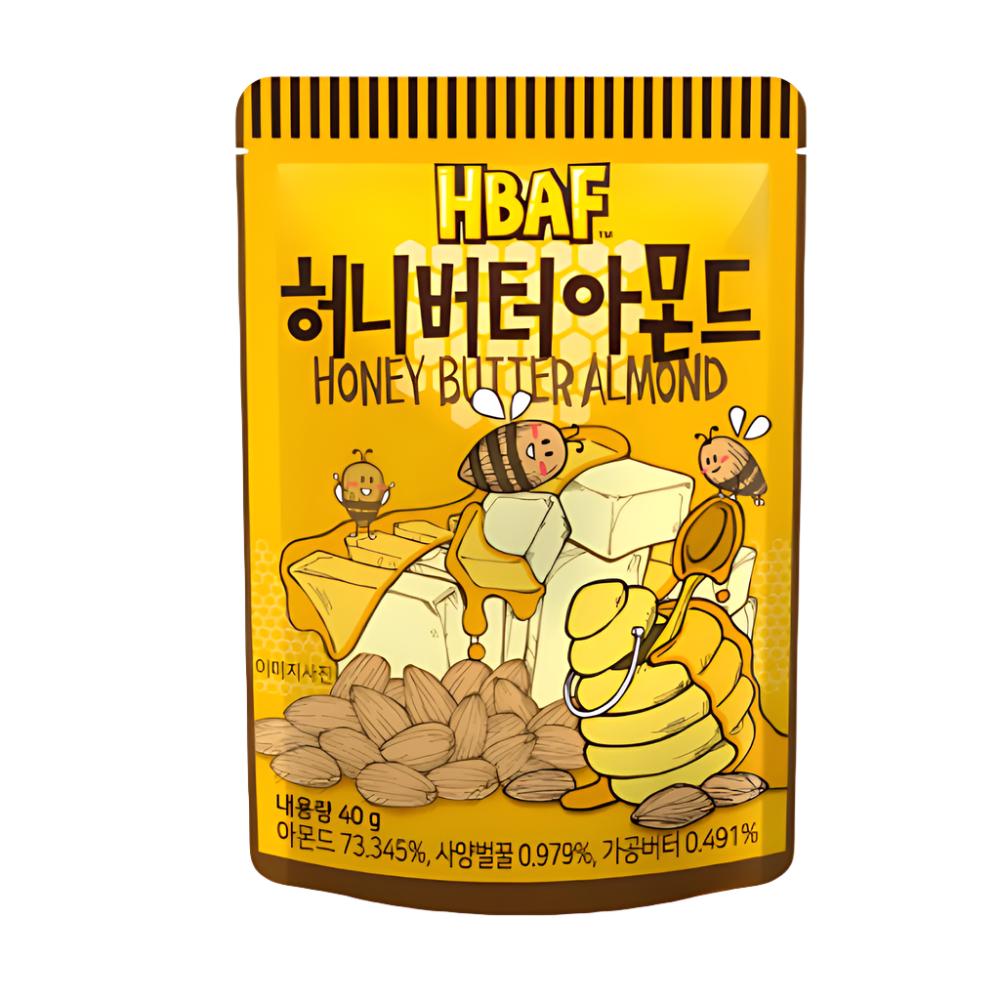 Honey Butter Almond HBAF Almond 40g * 14packs Set (3 options to choose)