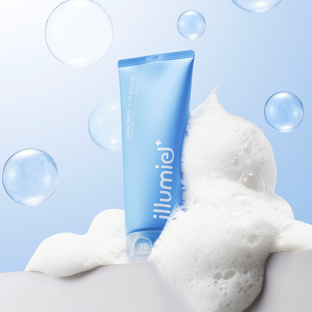 ILLUMIEL AC Solution Mild Clear Cleansing Foam 150ml, a mild formula for gentle cleansing and clear skin.