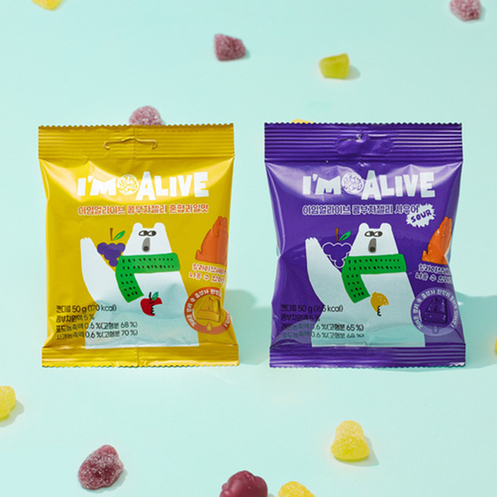 IMALIVE Kombucha Jelly 50g x 10 bags (2 Flavor)