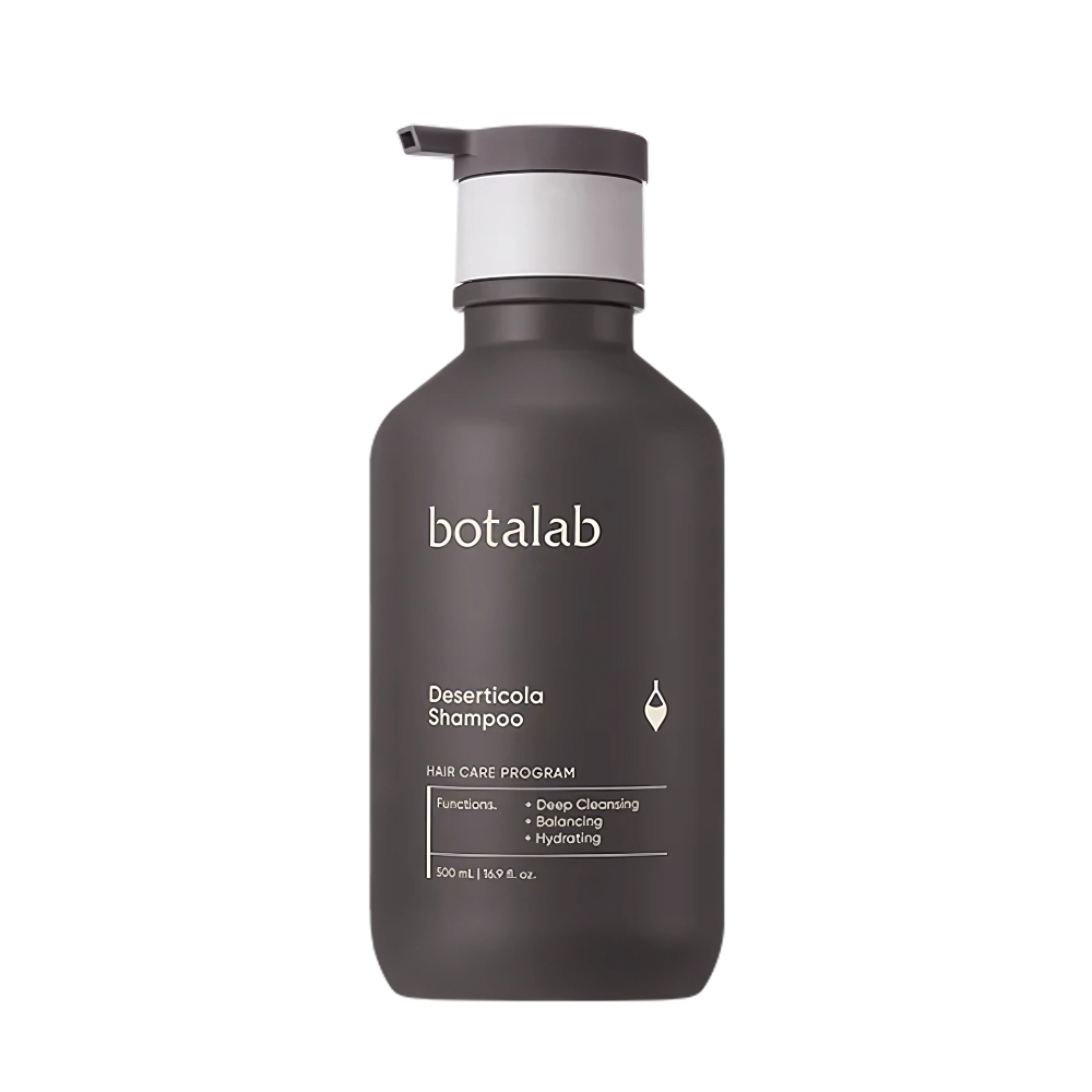 500ml INCELLDERM Botalab Deserticola Shampoo - Enriched with Deserticola extract for moisturized hair.
