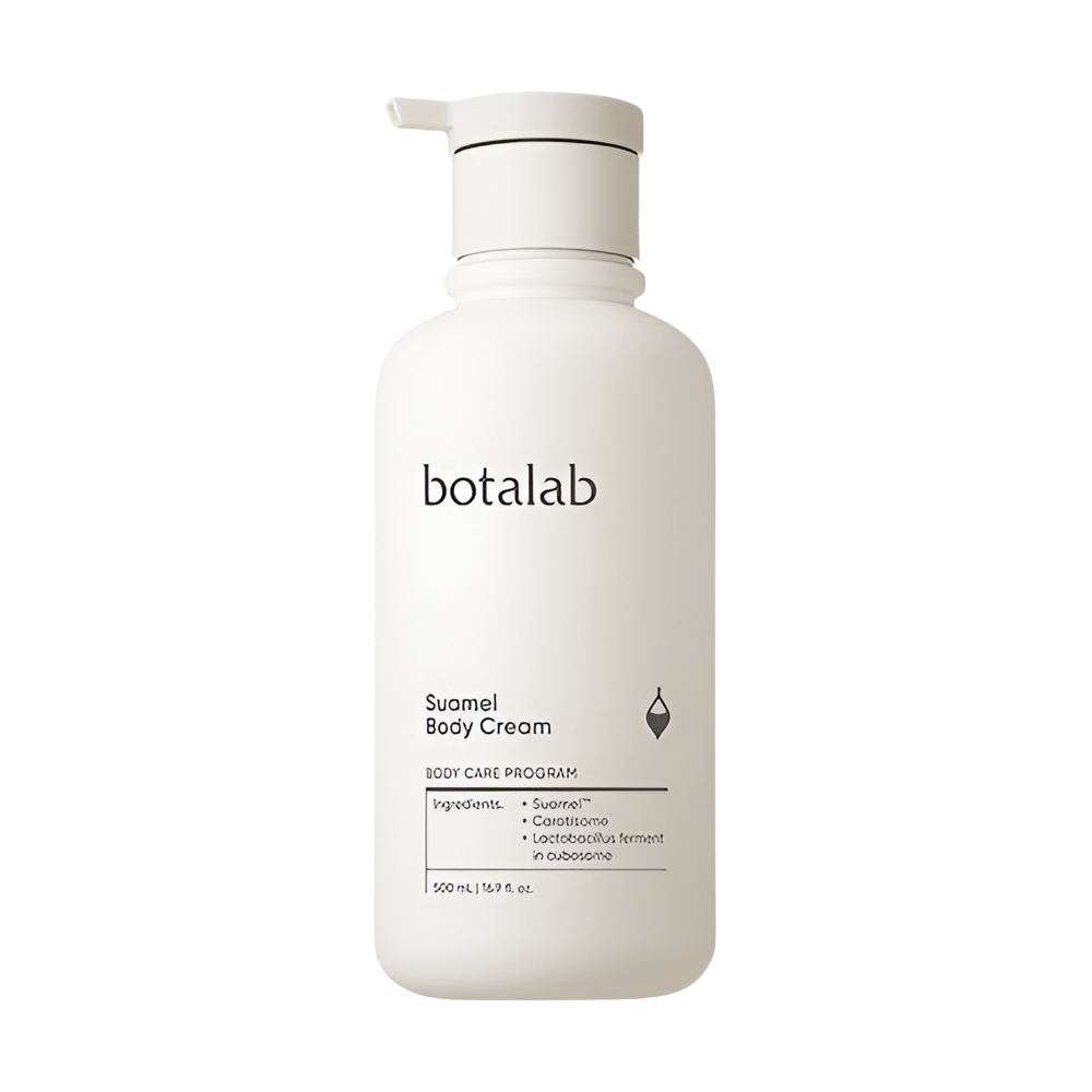 INCELLDERM Botalab Suamel Body Cream 500ml in a white bottle with blue label.