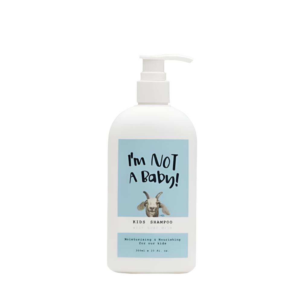 The "I'm Not A Baby! Kids Shampoo with Goat Milk 300ml" is a gentle and nourishing shampoo designed specifically for children.