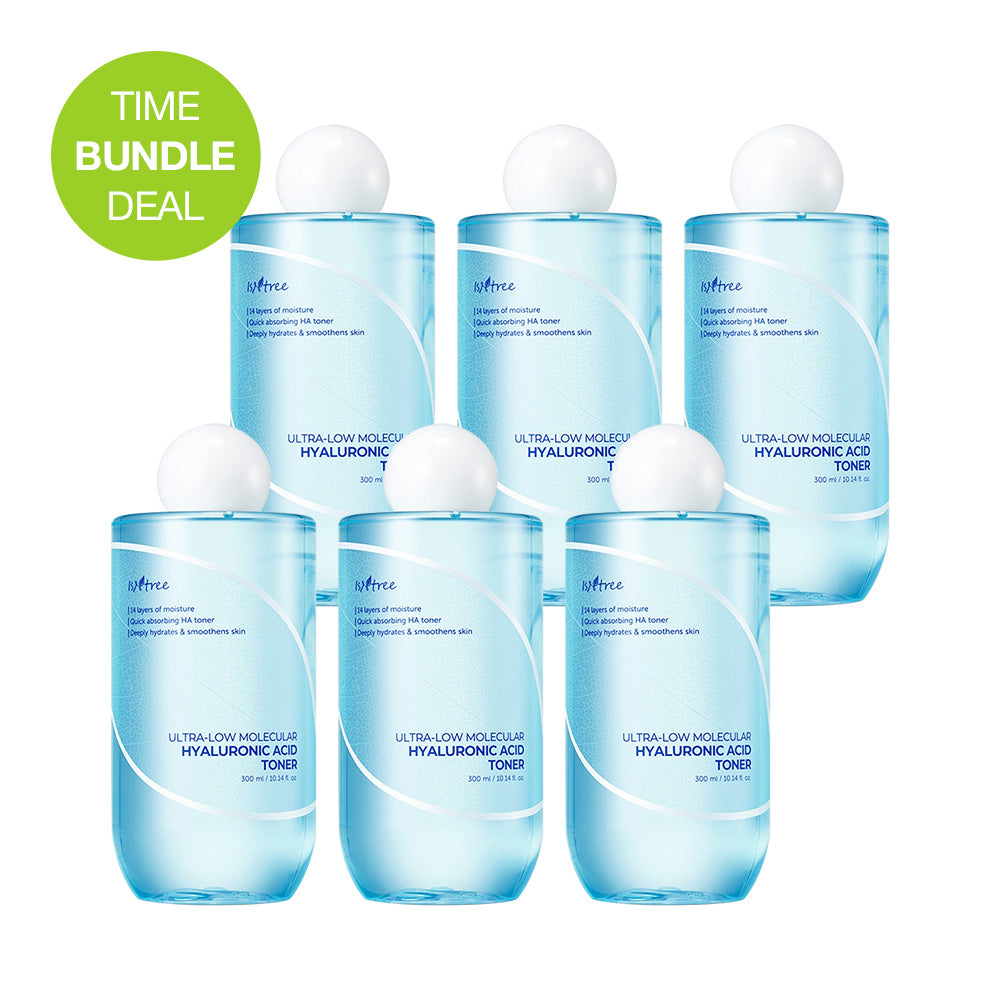 ★Bundle Deal★ Isntree Ultra-Low Molecular Hyaluronic Acid Toner 300ml