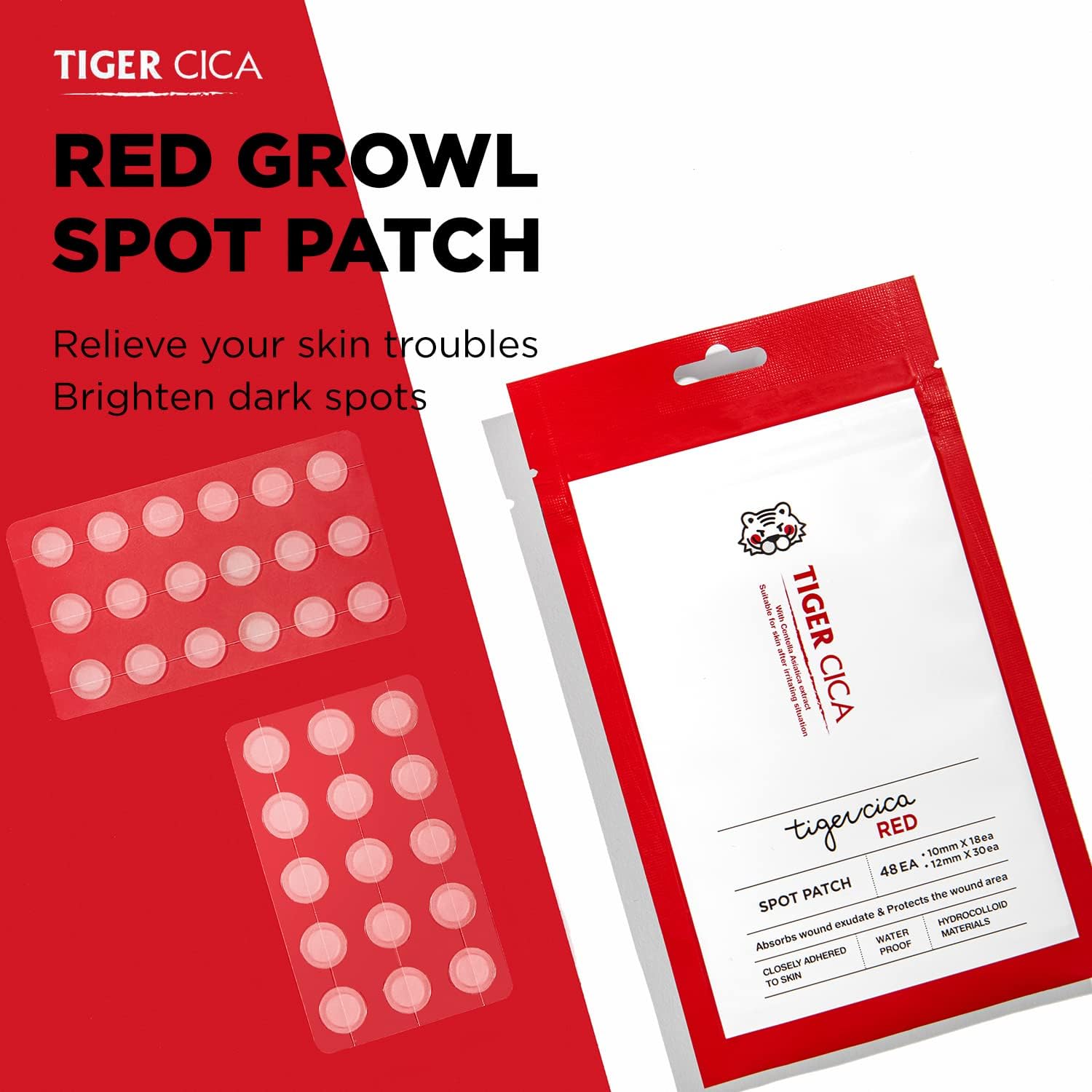 It'S SKIN Tiger Cica Red Spot Patch 48ea