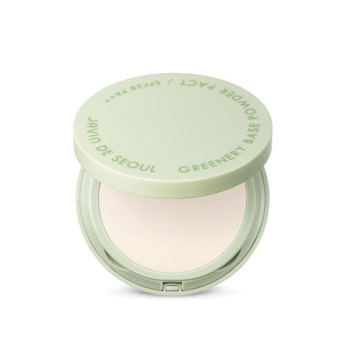 Achieve a flawless, matte finish with the JAVIN DE SEOUL Greenery Base Powder Pact. This 7.5g powder pact in SPF28 PA++ #01 Sebum White