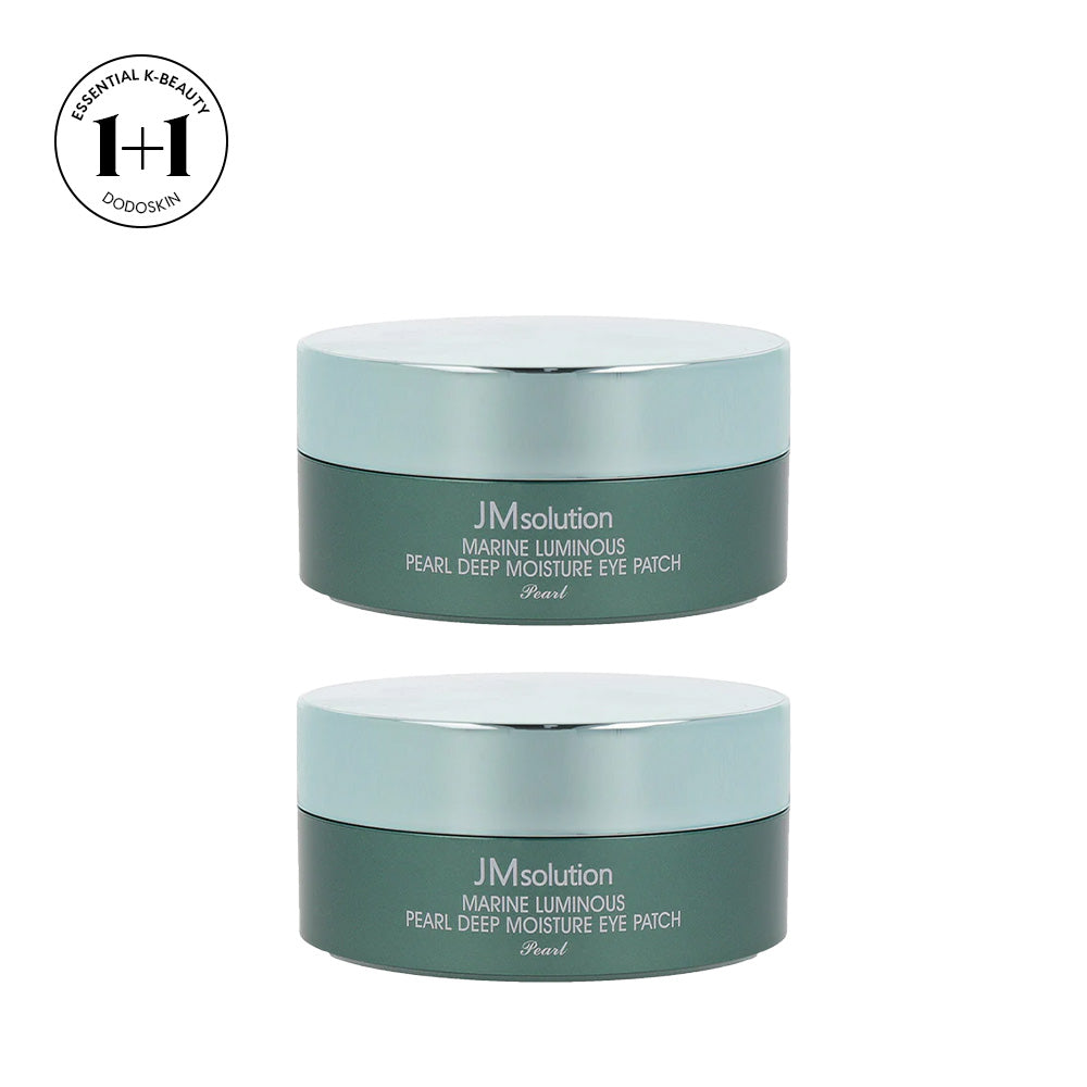 The JM Solution Eye Patch - Marine Luminous Pearl Deep Moisture is a skincare product designed to provide intensive moisture and brighten the under-eye area