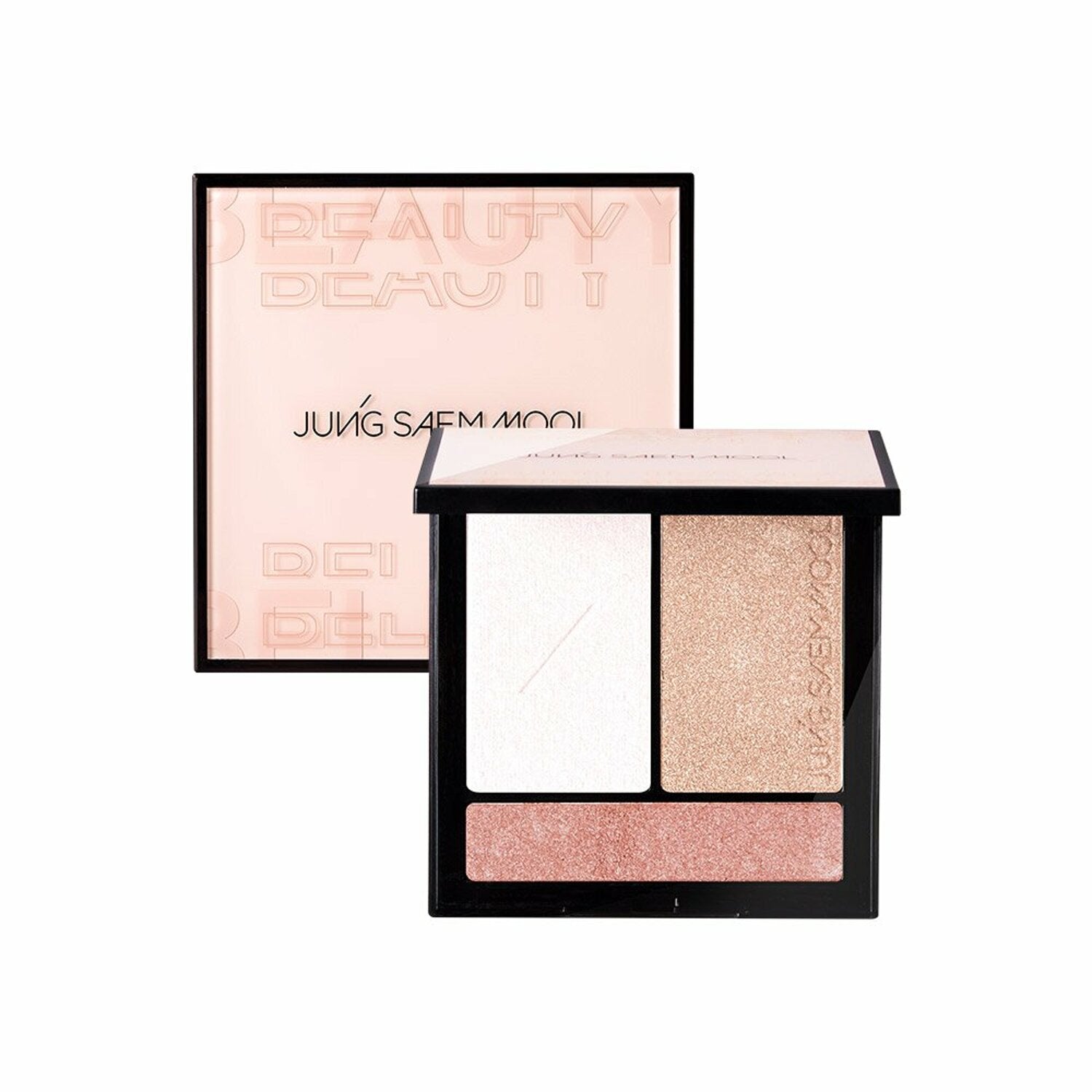 JUNGSAEMMOOL Artist Face Palette Highlighter, 5.5g, featuring a luminous finish for enhancing facial features.