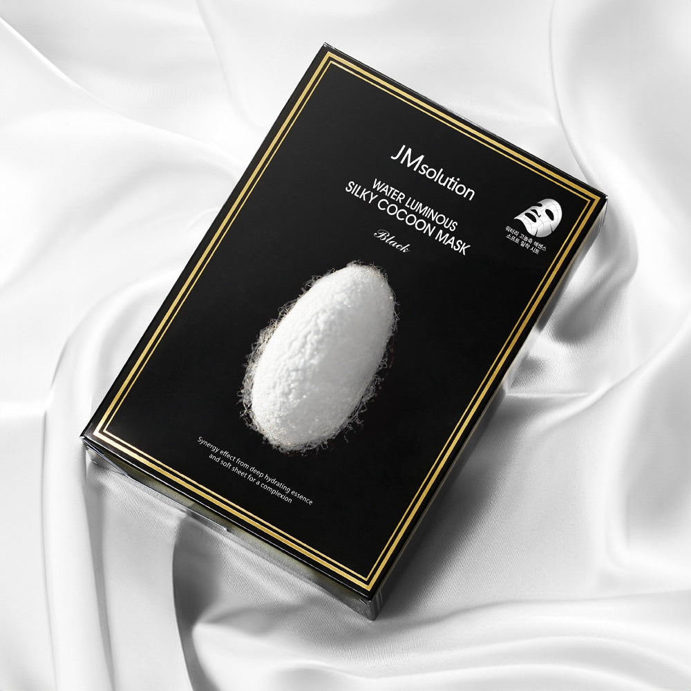 JM Solution Water Luminous Silky Cocoon Mask Black 10ea