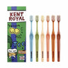 The KENT ROYAL Teeth Hug Ultra-Fine Wide Toothbrushes 6-Pack is designed for an exceptionally thorough yet gentle cleaning experience.