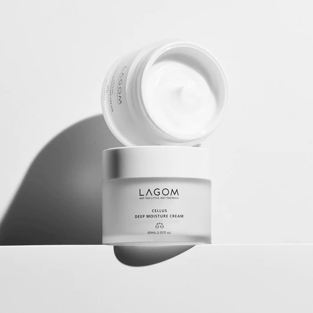 LAGOM Cellus Deep Moisture Cream in a 60ml container, formulated to deeply moisturize the skin.