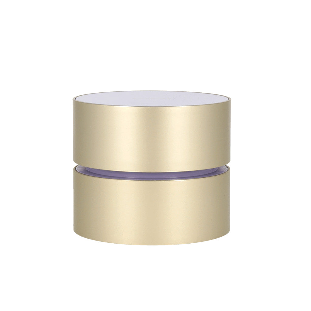 An elegant gold container, topped with a purple lid, containing LANEIGE Perfect Renew 3X Cream 50ml.