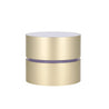 An elegant gold container, topped with a purple lid, containing LANEIGE Perfect Renew 3X Cream 50ml.