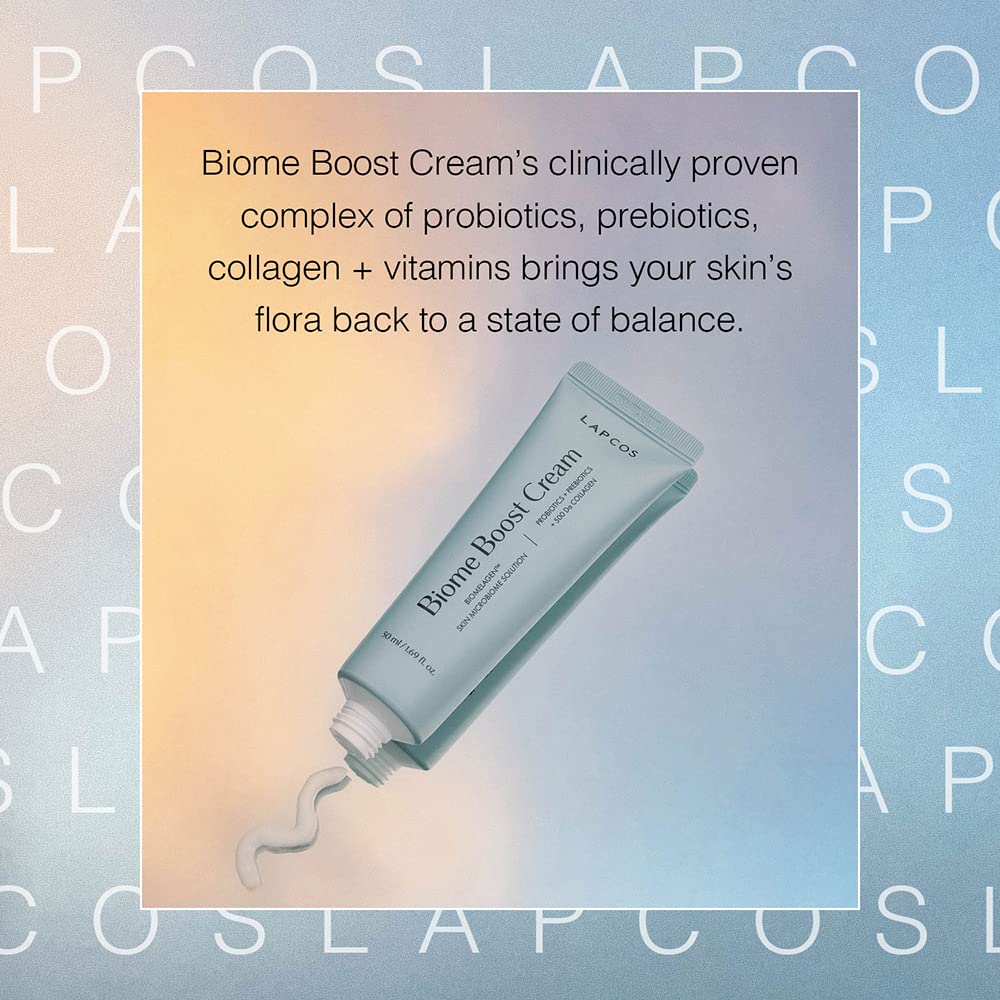 LAPCOS Biome Boost Cream Daily Moisturizer 50ml- in a chic and compact packaging.