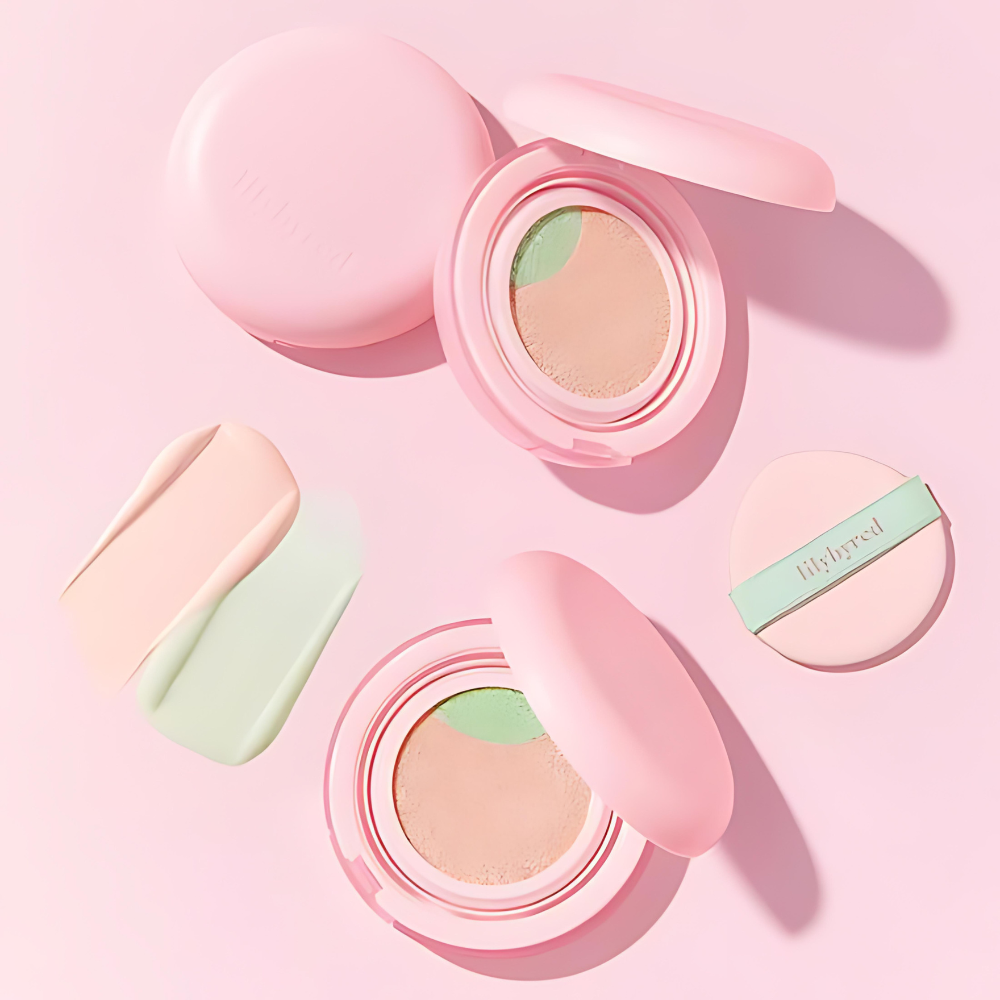 LILYBYRED Dual Light Tone Up Cushion Peach Green SPF50+ PA+++ 12g