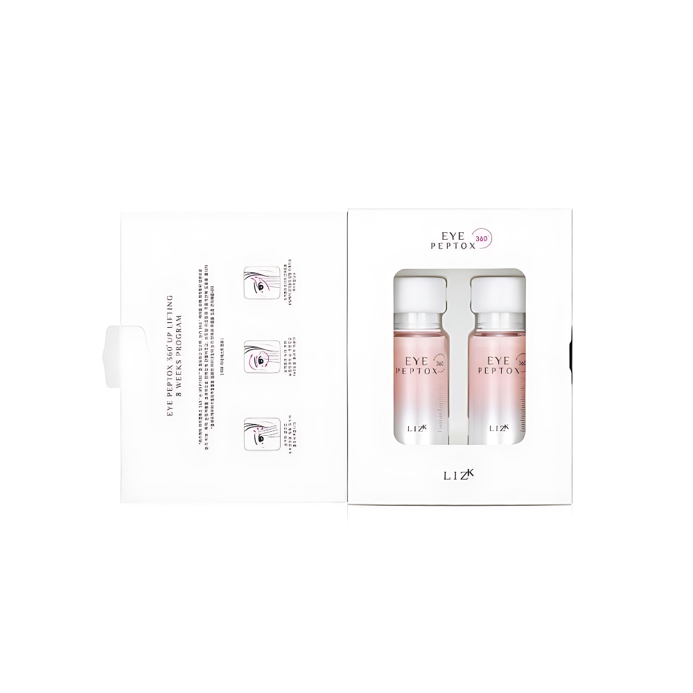 LIZ K Eye Peptox 360º Cream, 15ml each, twin pack, formulated to diminish wrinkles and improve skin firmness around the eyes.