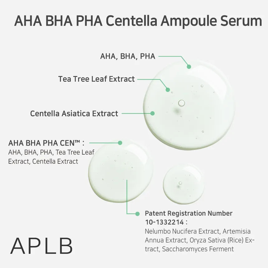 (Mhark) APLB AHA BHA PHA Centella Ampoule Serum 40ml - DODOSKIN