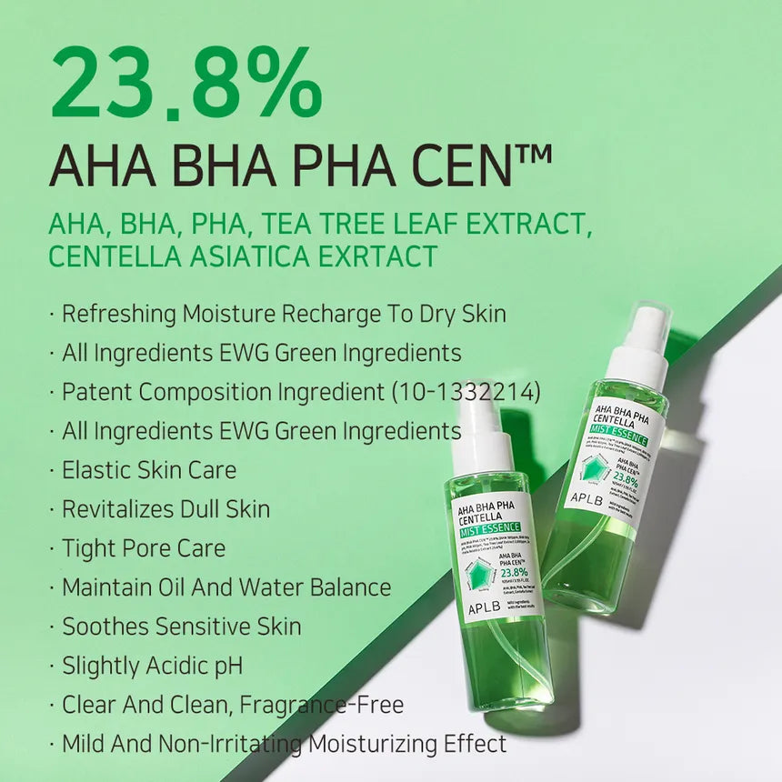 (Mhark) APLB AHA BHA PHA Centella Mist Essence 105ml - DODOSKIN