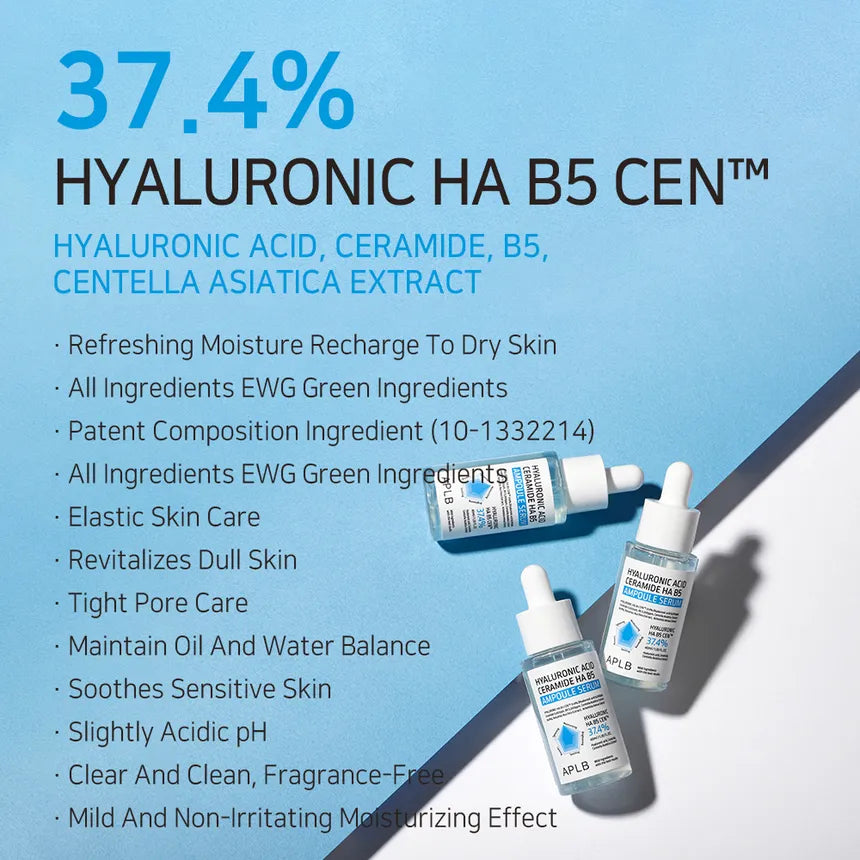 (Mhark) APLB Hyaluronic Acid Ceramide HA B5 Ampoule Serum 40ml - DODOSKIN