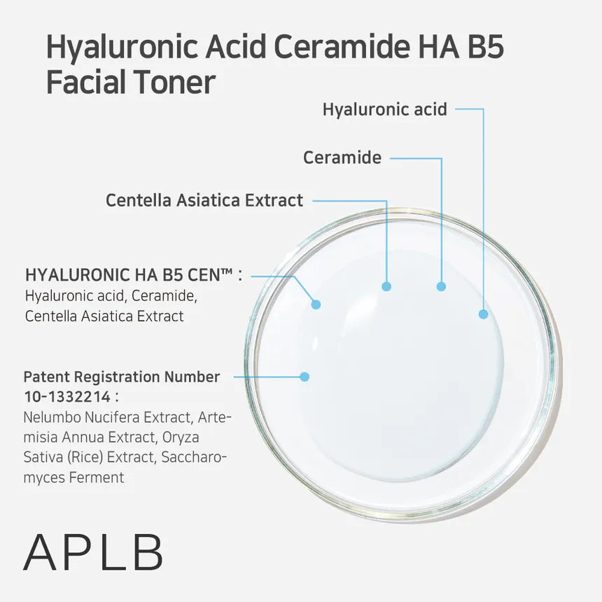 (Mhark) APLB Hyaluronic Acid Ceramide HA B5 Facial Toner 160ml - DODOSKIN