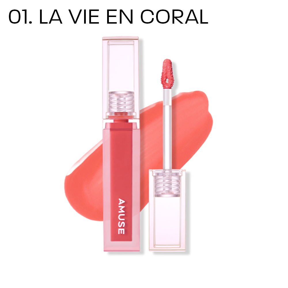 ✨Renewal✨ AMUSE Dew Tint 4g (14 colors) -in La Vie En coral