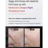 The before and after effects of MEDICUBE Collagen Night Wrapping Mask 75ml