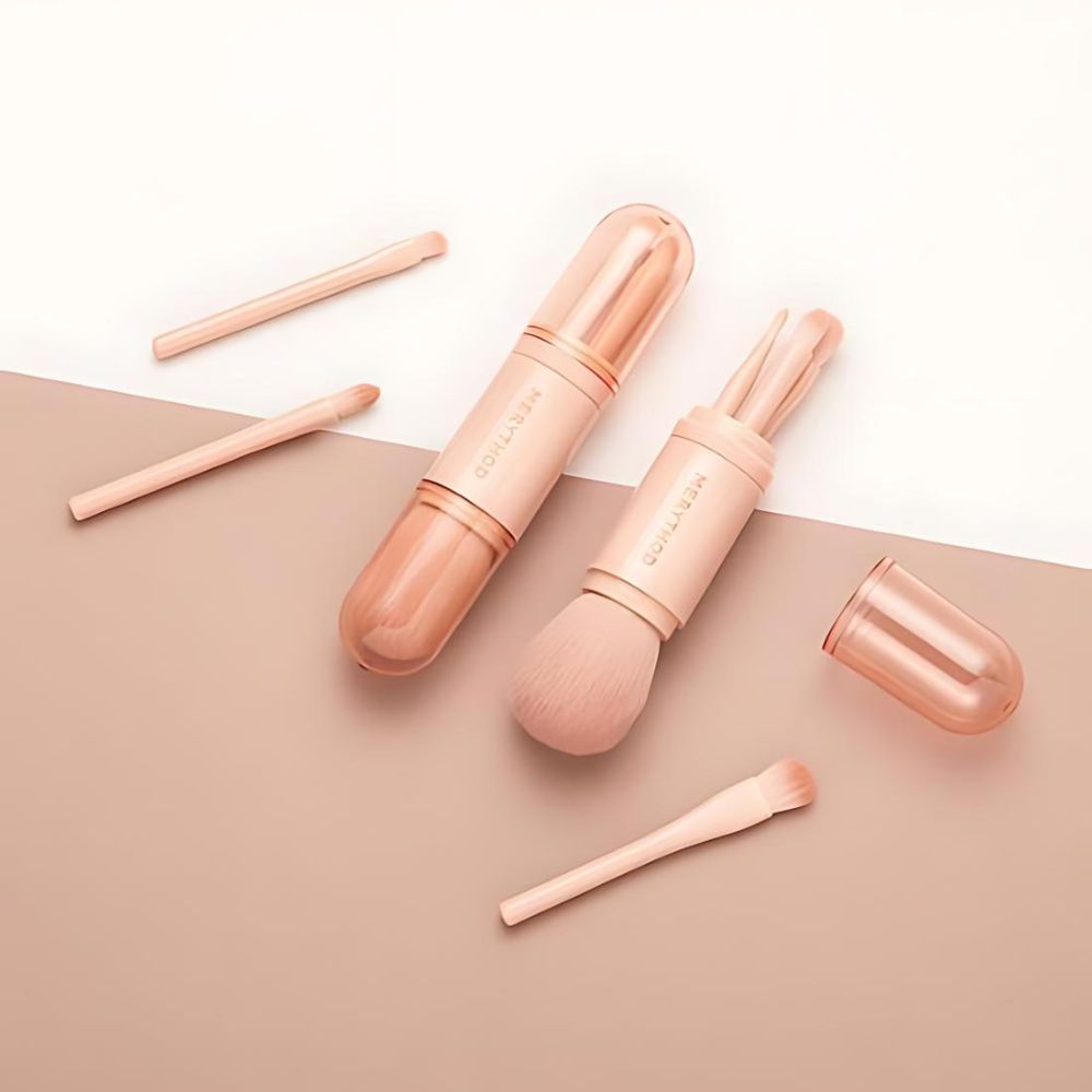 The set typically includes brushes for foundation, eyeshadow, contouring, highlighting, and more, providing everything you need to achieve a professional finish.