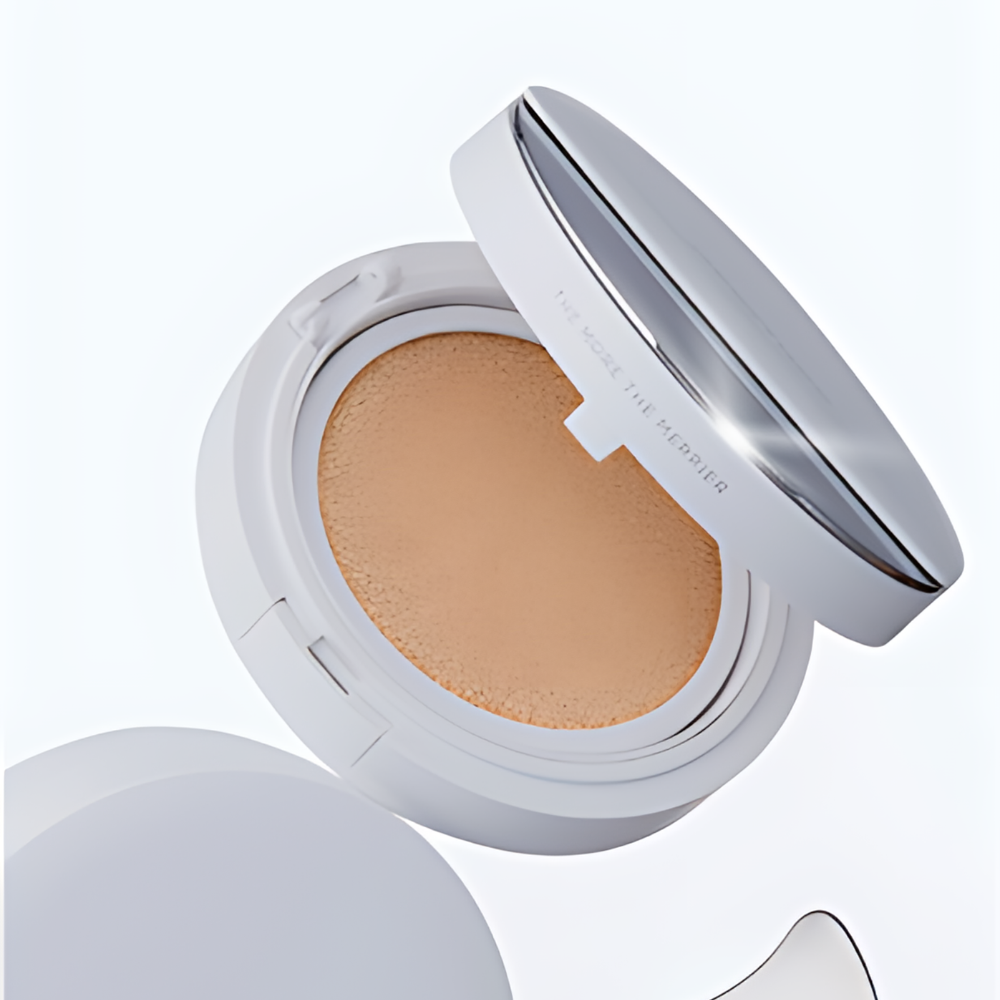 Merythod Skin Fit-Cover Spatula, 13g cushion offering SPF50+ PA++++ for a radiant, protected complexion.