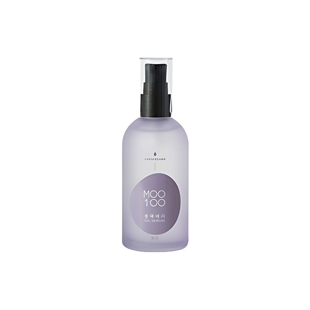 MOO100 Blackberry Oil Serum in a 100ml bottle.