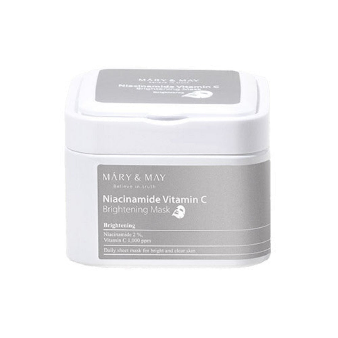 Mary&May Niacinamide Vitamin C Brightening Mask is a skincare treatment designed to brighten and rejuvenate the complexion