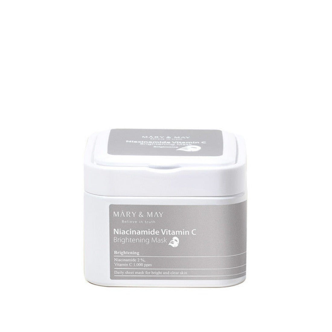 Infused with niacinamide and vitamin C, this mask aims to even out skin tone, reduce dark spots, and promote a radiant glow.