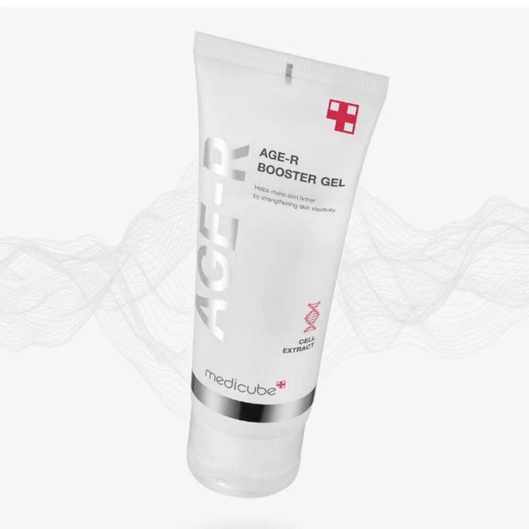 Get the 50ml age & wrinkle gel from Medicube, part of the AGE-R Booster Gel series in 100ml/250ml.