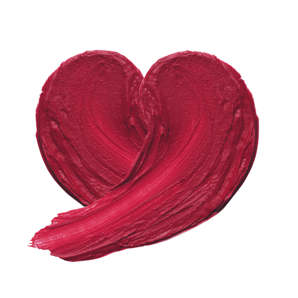 Merry Monde Cherry Heart Mega Tint in a 5g tube, featuring a bold cherry hue ideal for adding a pop of color.