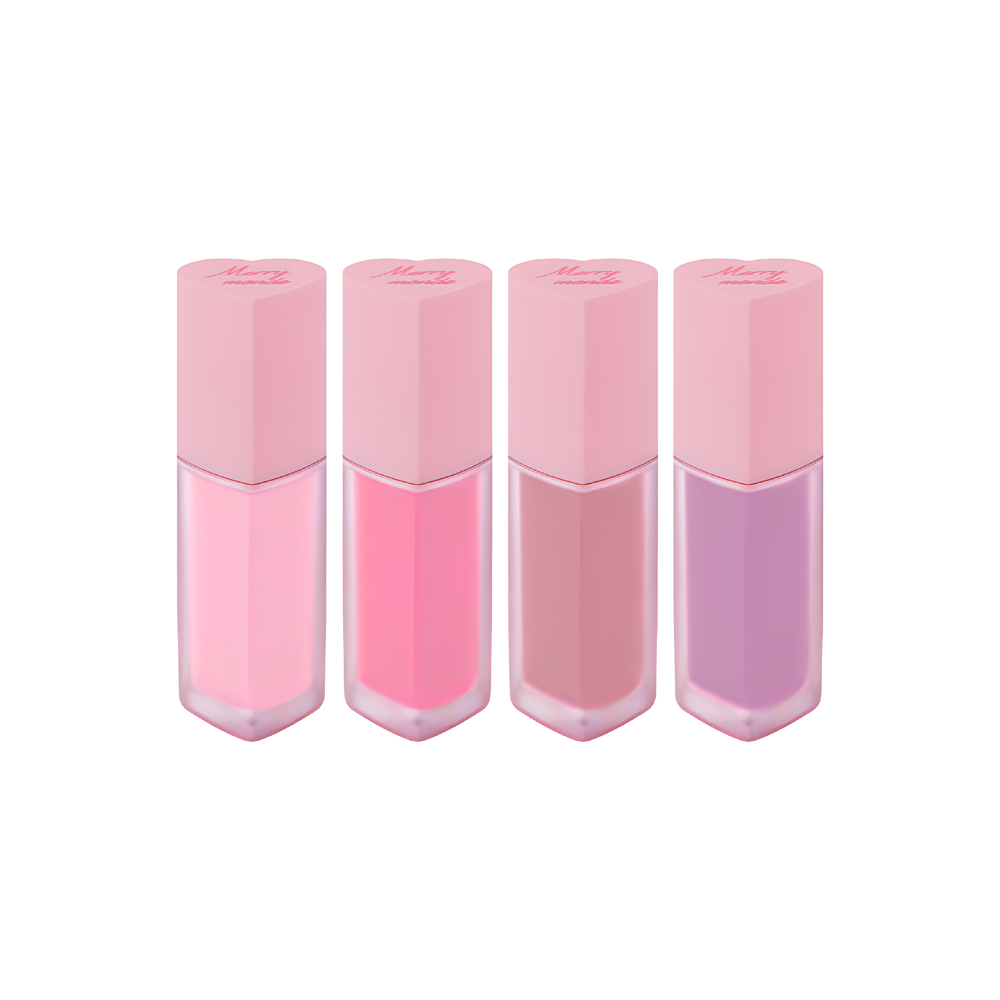 Achieve a subtle, rosy glow with the Merry Monde Milk Heart Tint Lip & Cheek 5g, a versatile cosmetic for lips and cheeks.