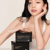 Woman promoting the Milk Touch Wild Ginseng Gold PDRN Daily Special Mask 330g*30ea.