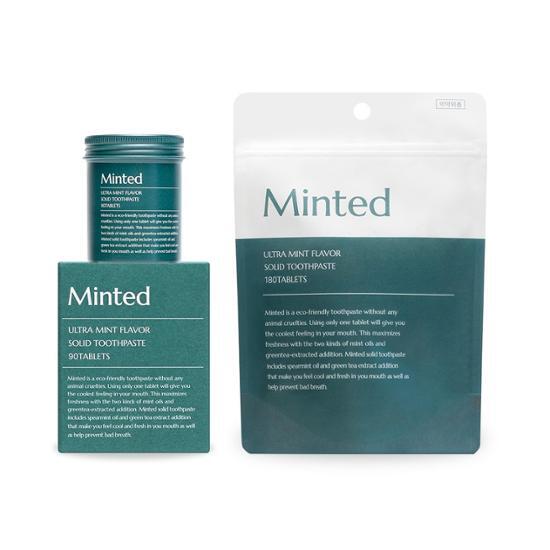 Minted Premium Solid Toothpaste 90 / 180 Tablets