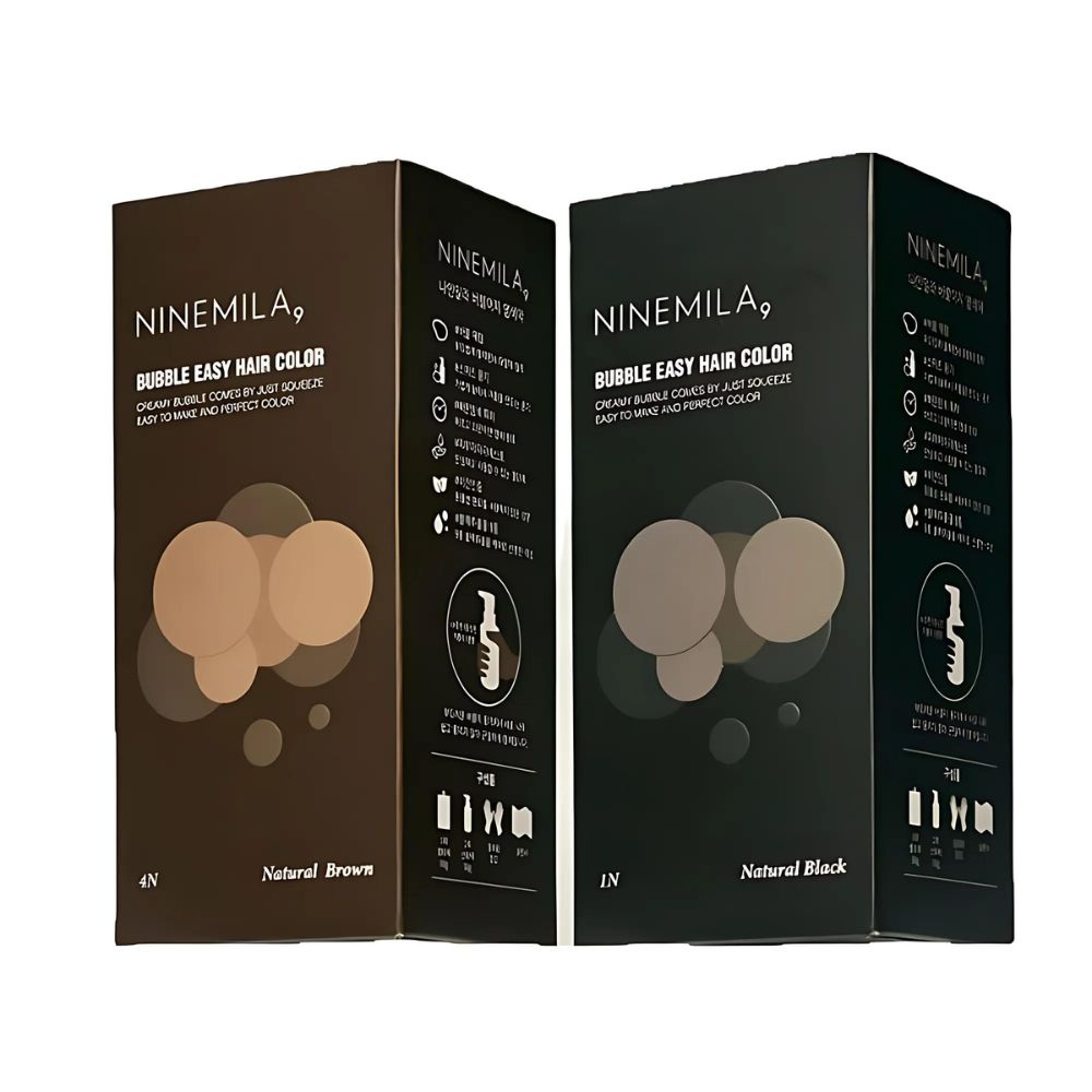 Achieve vibrant, salon-quality hair color effortlessly with NINEMILA Bubble Easy Hair Color, available in 2 stunning color.