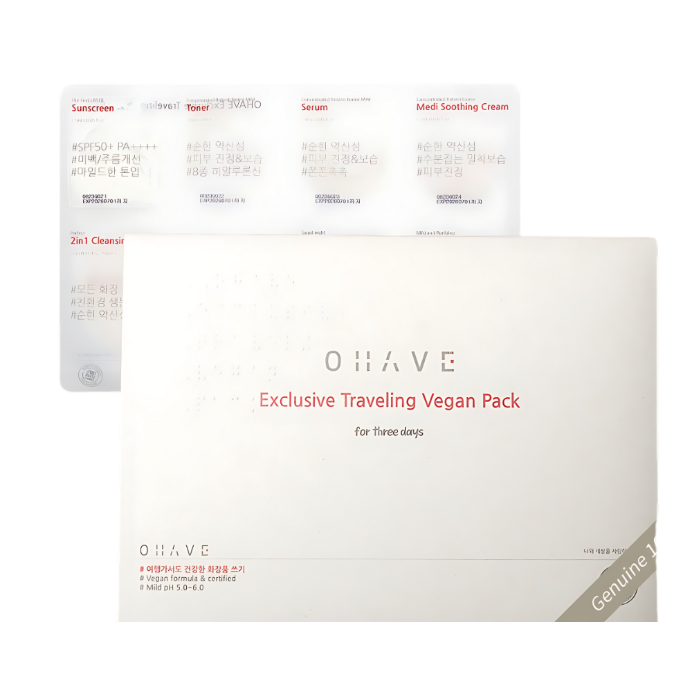 OHAVE Exclusive Traveling Vegan Pack 3 packs (1 box)