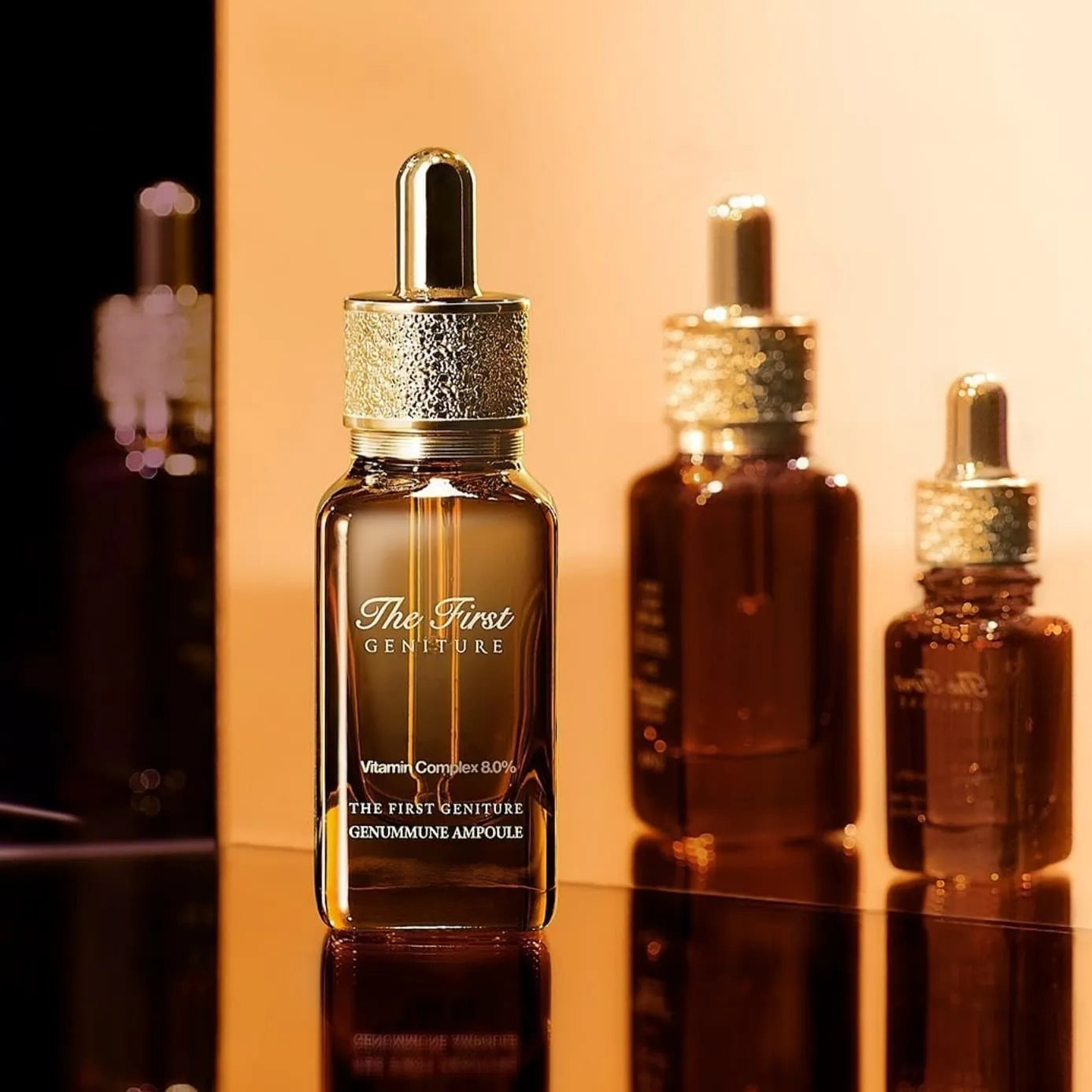 O HUI The First Geniture Genummune Ampoule 30ml  -  is a premium anti-aging serum designed to rejuvenate and strengthen the skin’s natural defenses