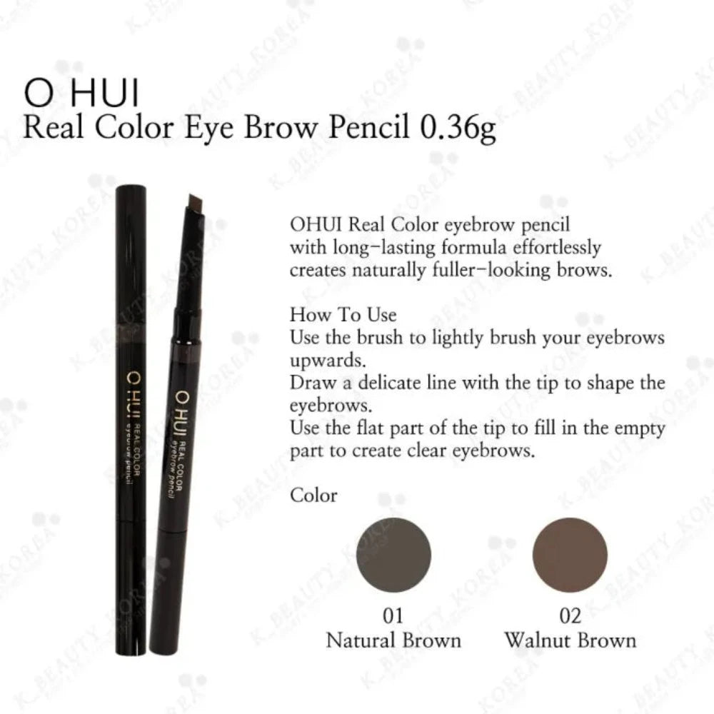 O HUI Real Color Eyebrow Pencil 2 Color